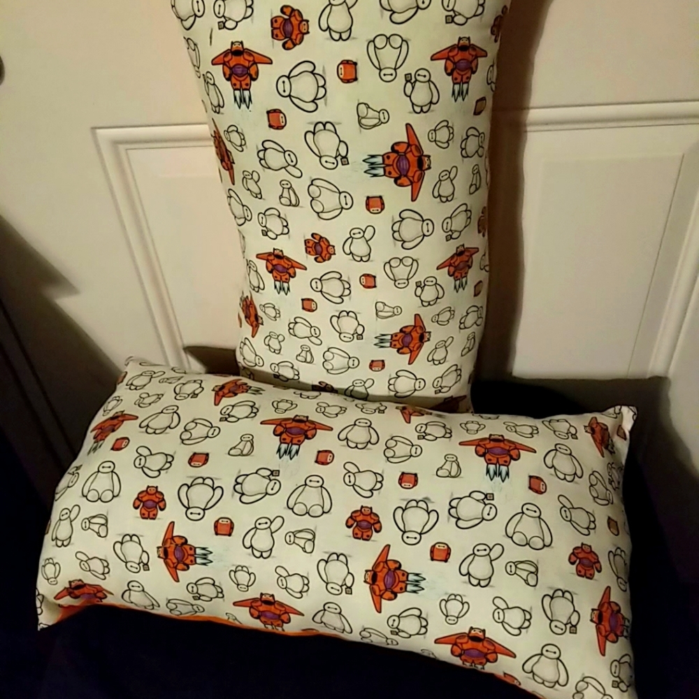 2 large Big Hero 6 pillows, Handmade